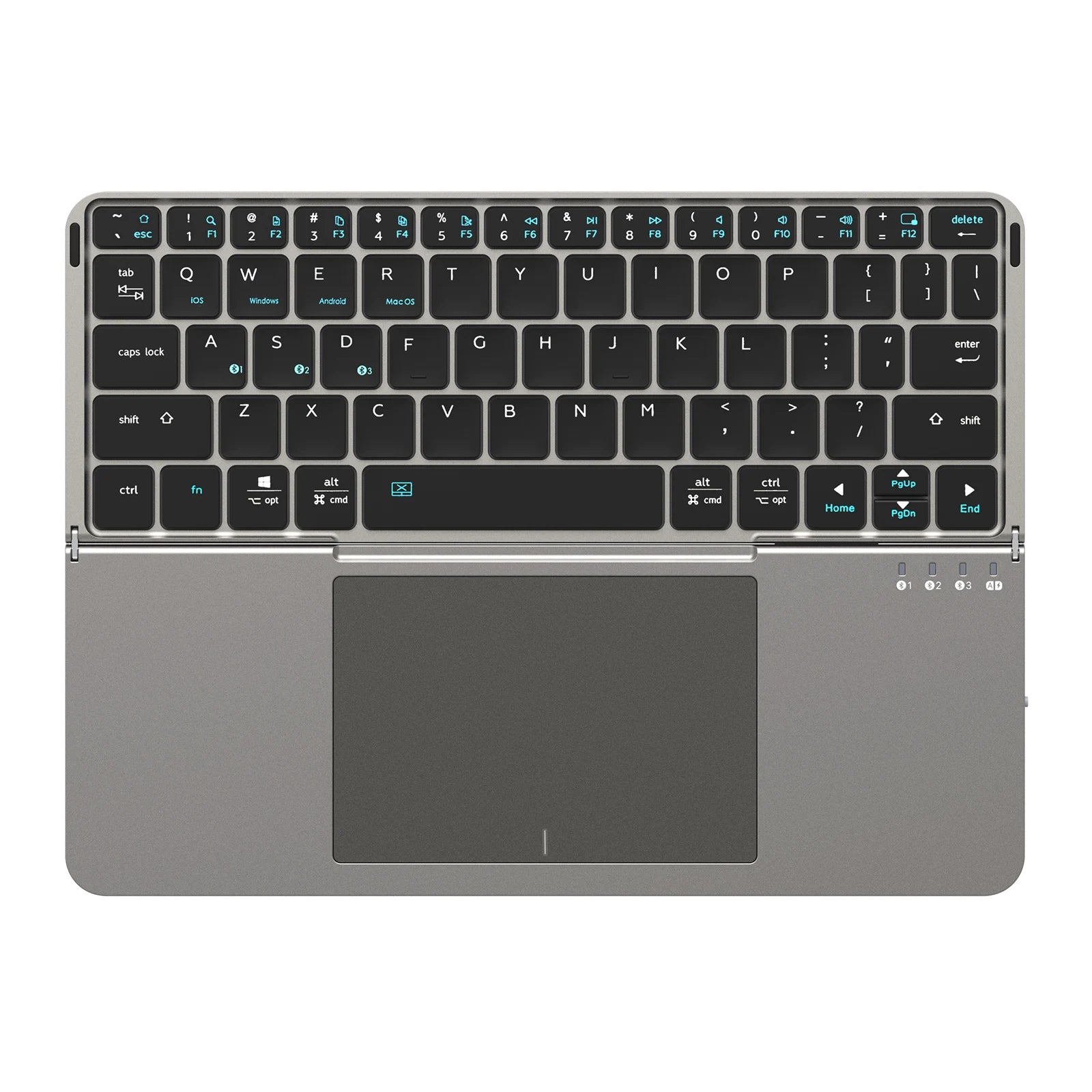DUX DUCIS Foldable Bluetooth 5.0 Keyboard with Touchpad & Phone Holder For Phones Tablets PC iOS Android Windows Mac