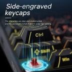 New Ajazz Nacodex Nk68 Mechanical Keyboard Terrain keycap Rgb Light Bar 68-Key Wired Gaming Office Wired Connect Keyboard