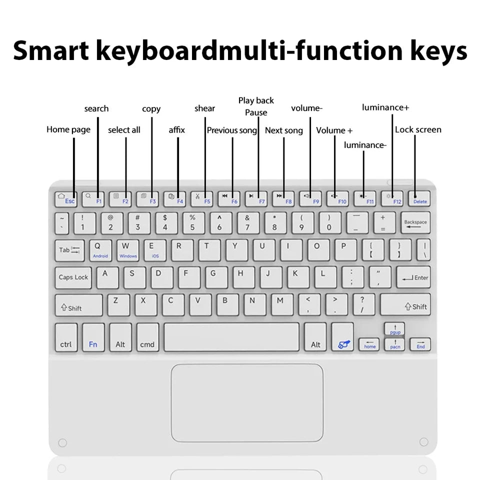 Bluetooth Touch Keyboard For Mobile Phones Tablets Computers Wireless Keyboard Mobile Phone External Keyboard Tablet Accessories
