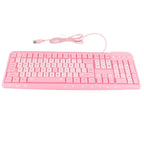 104 Keys USB Wired Keyboard Ultra Thin Cute Cartoon Ergonomic Computer Keyboard Plug and Play for Home PC Laptops