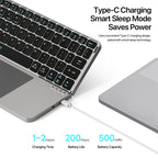 DUX DUCIS Foldable Bluetooth 5.0 Keyboard with Touchpad & Phone Holder For Phones Tablets PC iOS Android Windows Mac